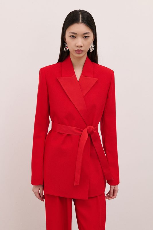 Giacca con cintura "TWO WAY"