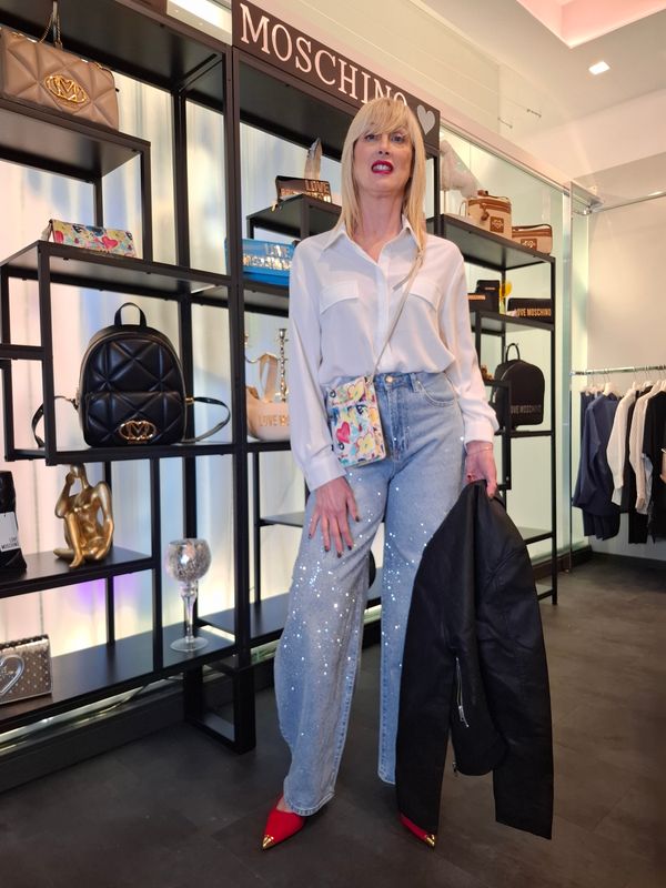 Jeans con strass "SUSY MIX"