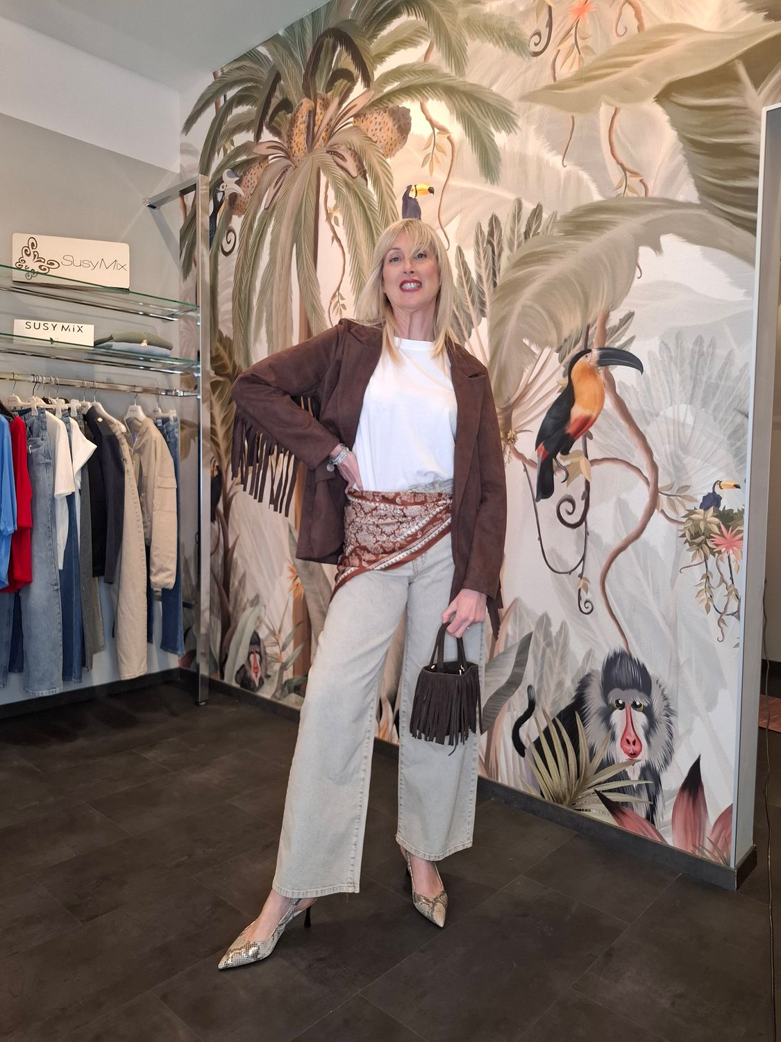 Giacca con frange "TWOWAY"