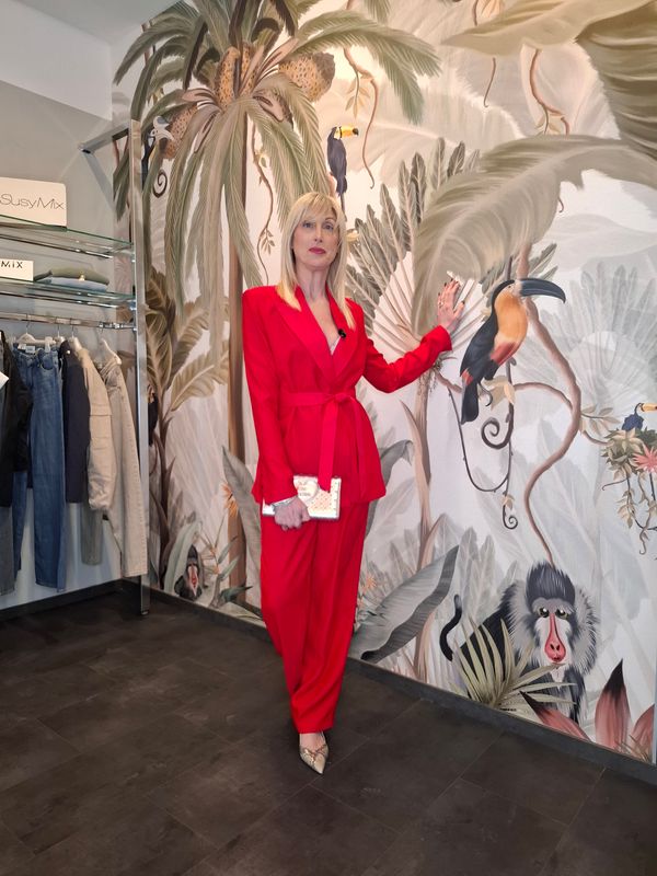 Giacca con cintura "TWO WAY"