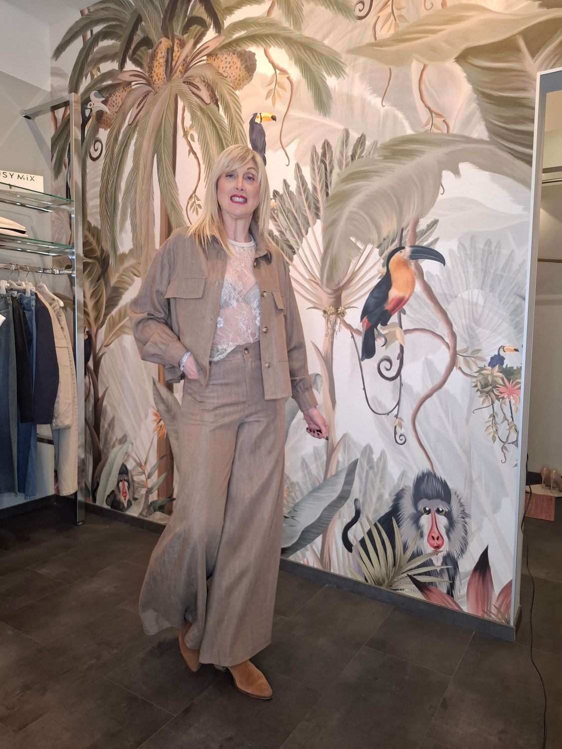 Pantalone palazzo "SUSY MIX"