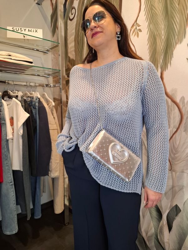 Maglia barchetta traforata "SUSY STAR"