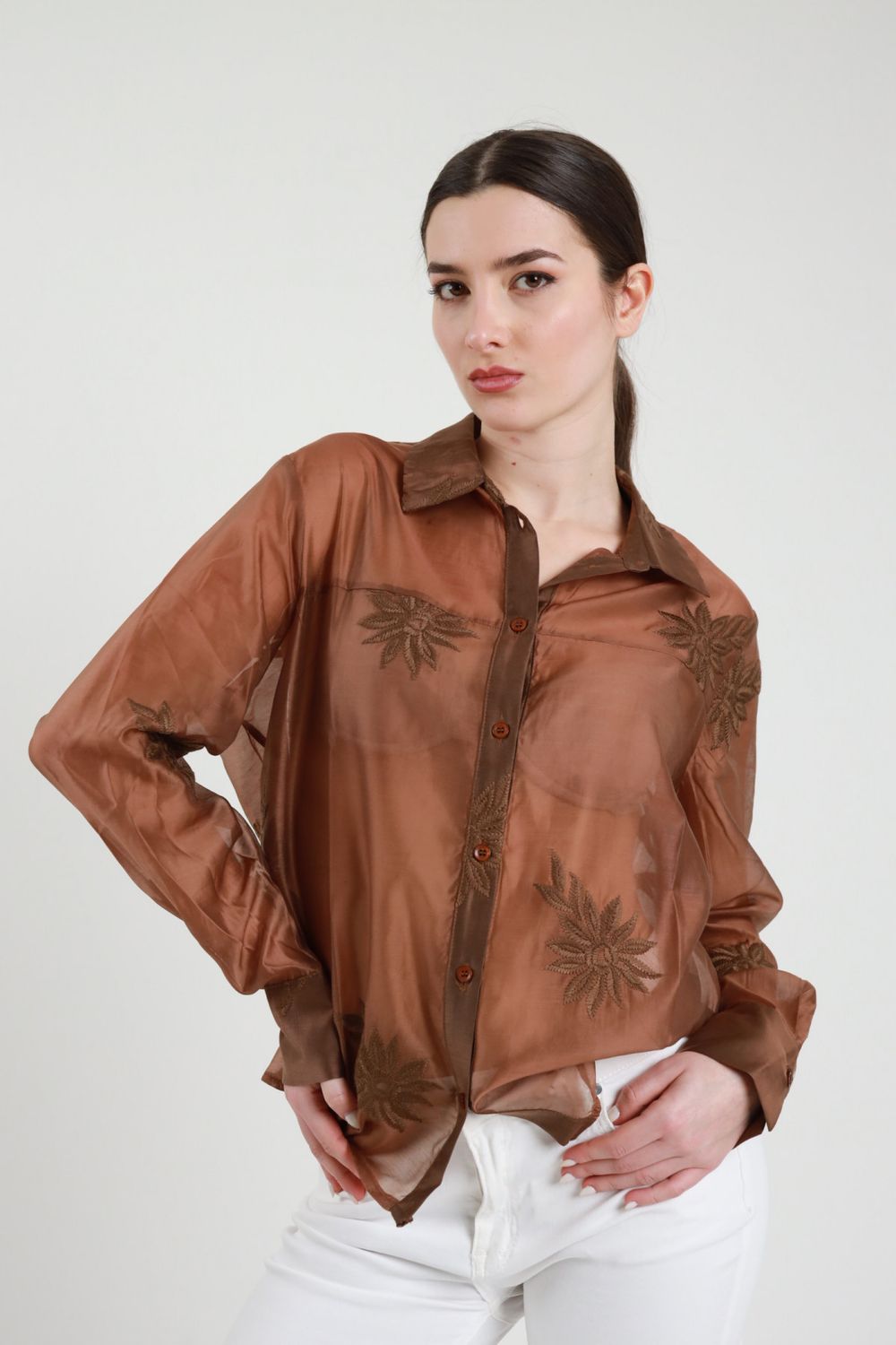 Camicia con ricamo "SUSY MIX"