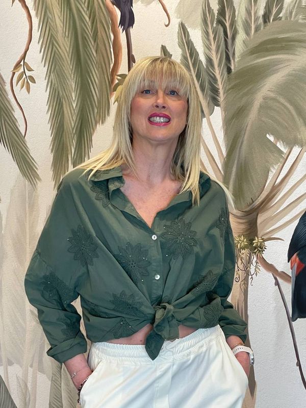 Camicia con ricamo "SUSY MIX"