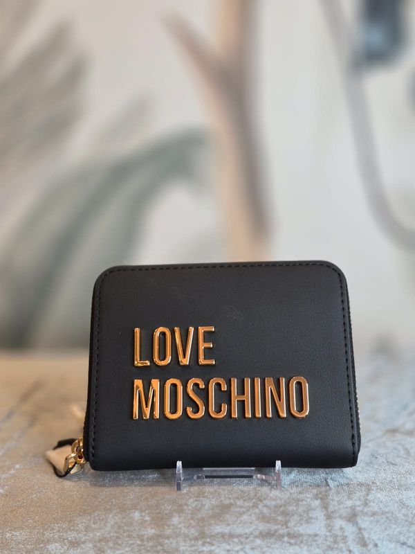 Portafoglio scritta oro LOVE MOSCHINO