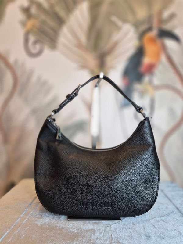 Mezza luna scritta argento LOVE MOSCHINO