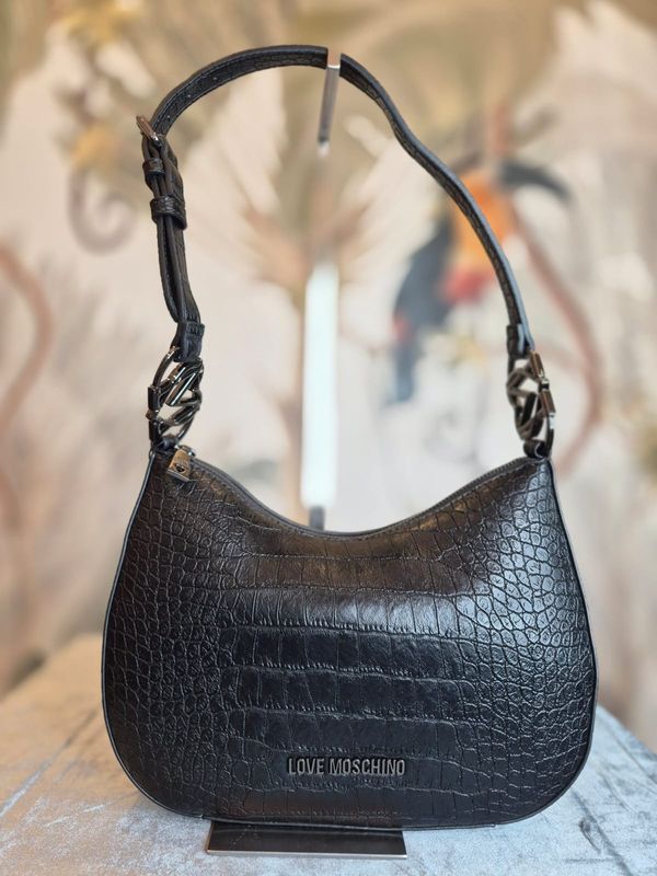 Mezza luna stampa coccodrillo LOVE MOSCHINO