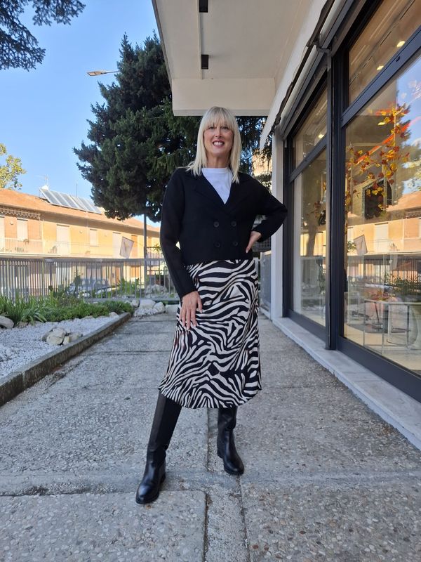 Gonna raso fantasia  BREND ATELIER