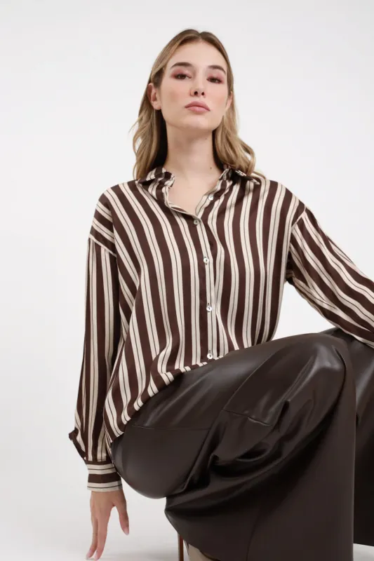 Camicia Righe + Tigre SUSY MIX