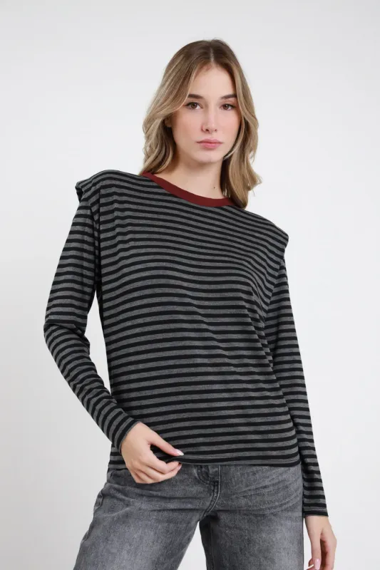 T-shirt righe spalline SUSY MIX