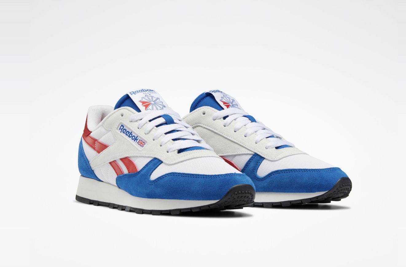 REEBOK UNISEX CLASSIC LEATHER - VECTOR BLUE/WHTE/VECTOR RED