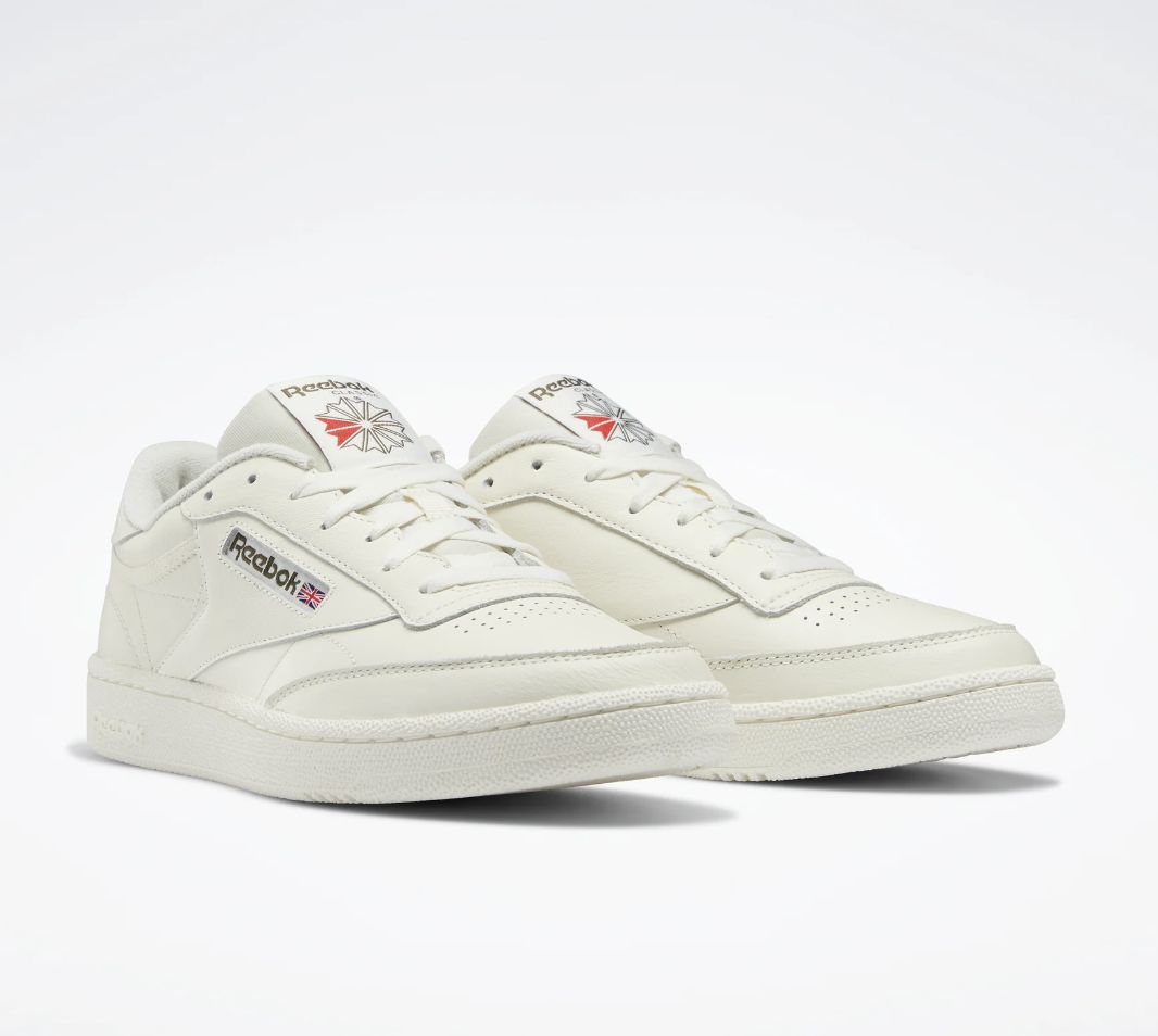 REEBOK MENS CLUB C 85 - CHALK/CHALK/ARMY GREEN