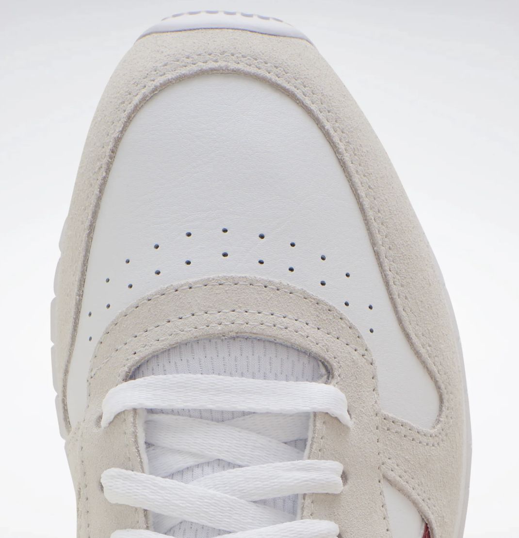 REEBOK CLASSIC LEATHER - PURE GREY/BURGUNDY/WHITE