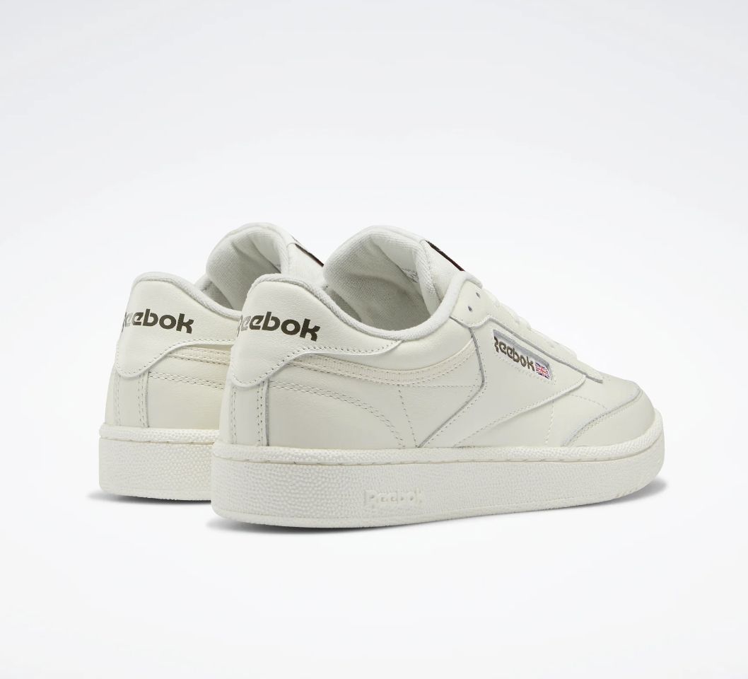 REEBOK MENS CLUB C 85 - CHALK/CHALK/ARMY GREEN