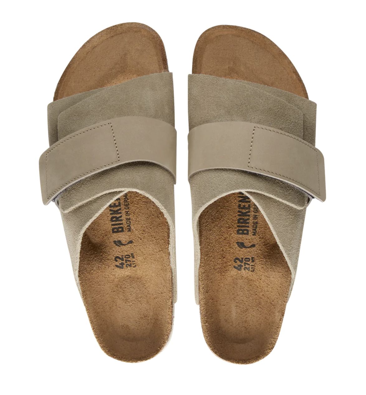 BIRKENSTOCK KYOTO TAUPE SUEDE/NUBUCK LEATHER- REGULAR