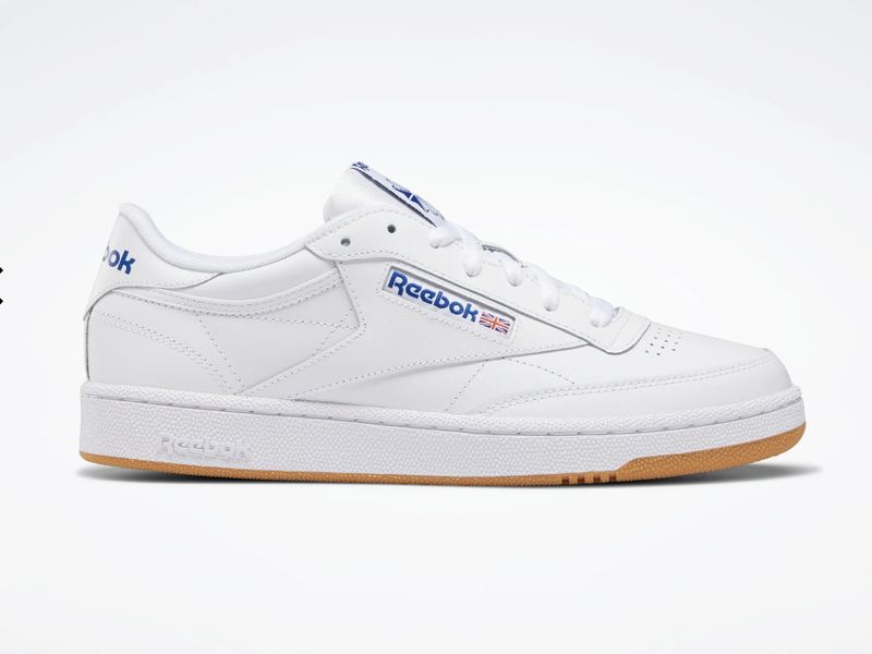 REEBOK UNISEX CLUB C 85 - WHITE/ROYAL GUM