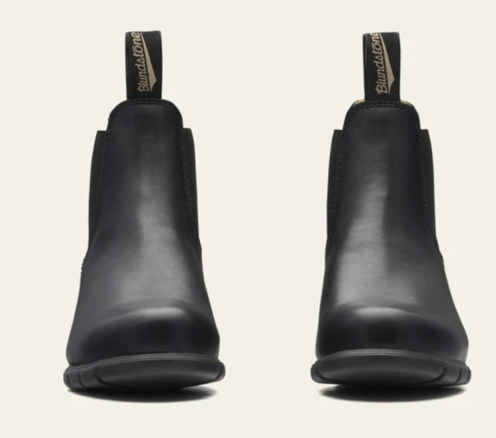 BLUNDSTONE #1671 WOMENS ELASTIC SIDED HEEL BOOT - BLACK