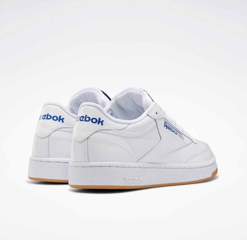 REEBOK UNISEX CLUB C 85 - WHITE/ROYAL GUM