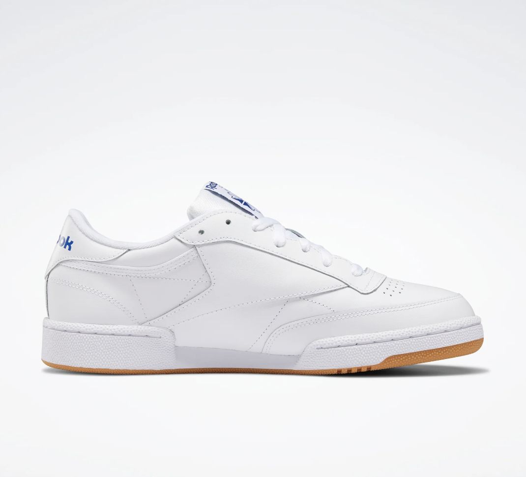 REEBOK UNISEX CLUB C 85 - WHITE/ROYAL GUM