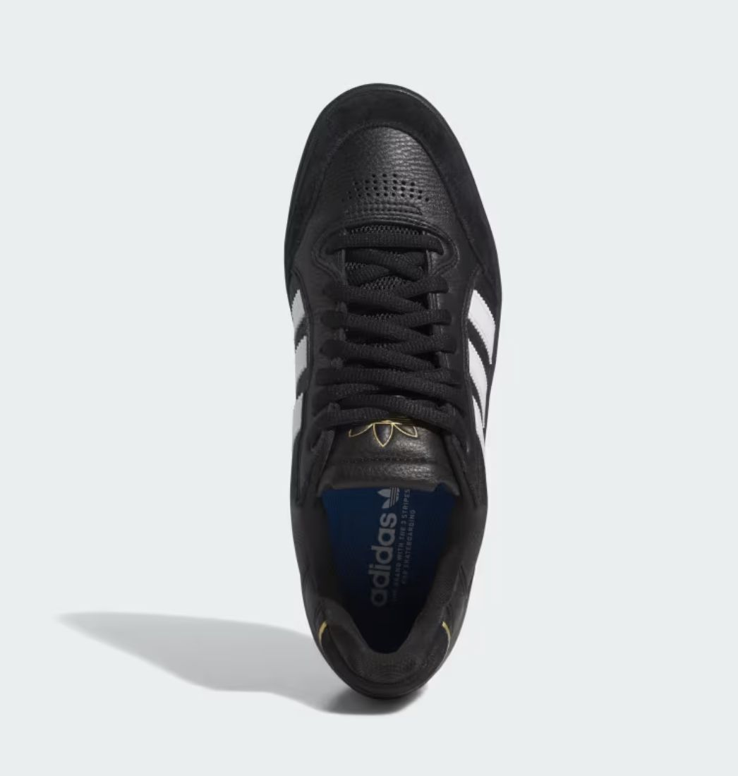 ADIDAS TYSHAWN LOW SHOE - BLACK/WHITE/GOLD METALLIC