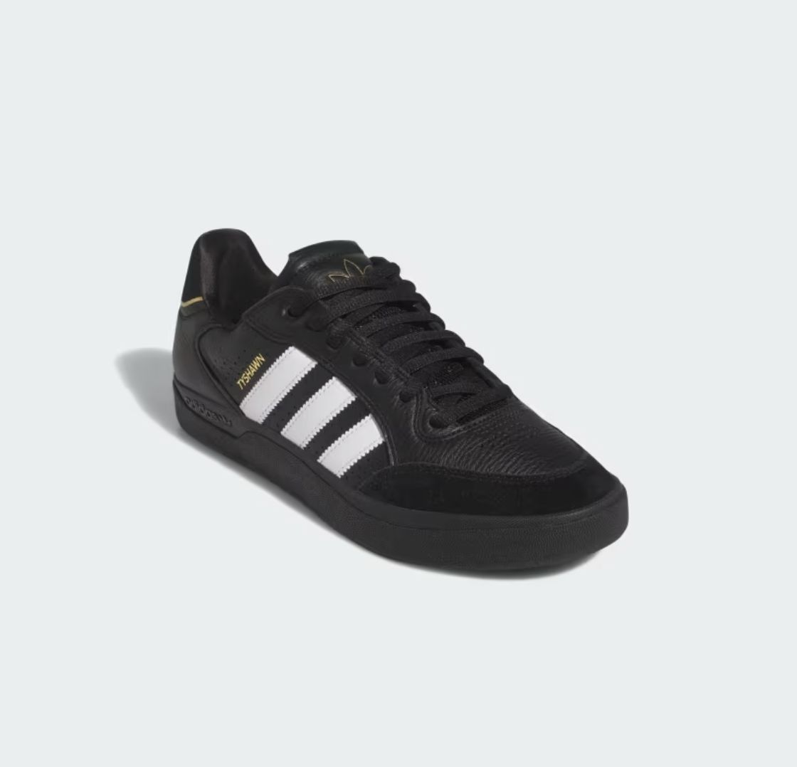 ADIDAS TYSHAWN LOW SHOE - BLACK/WHITE/GOLD METALLIC