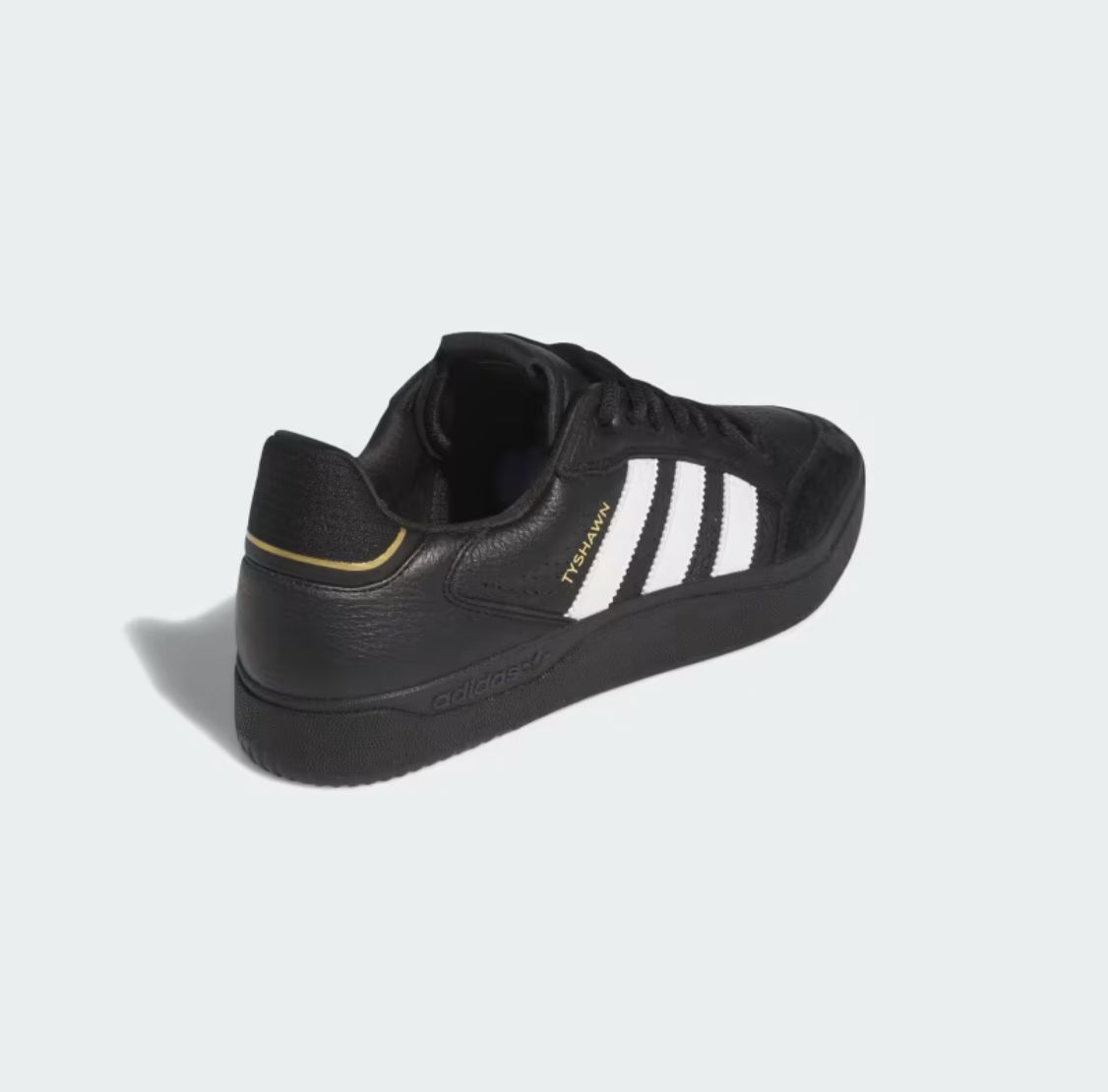 ADIDAS TYSHAWN LOW SHOE - BLACK/WHITE/GOLD METALLIC