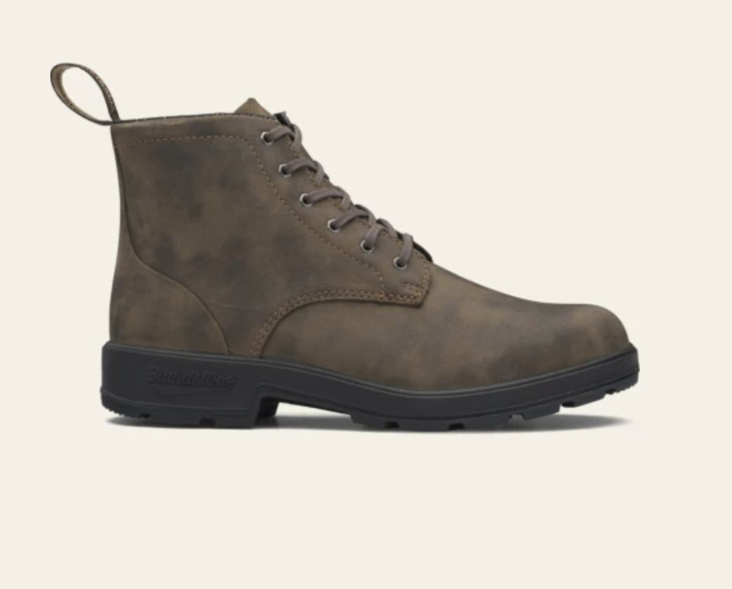 BLUNDSTONE #1930 LACE UP LEATHER BOOT - RUSTIC BROWN