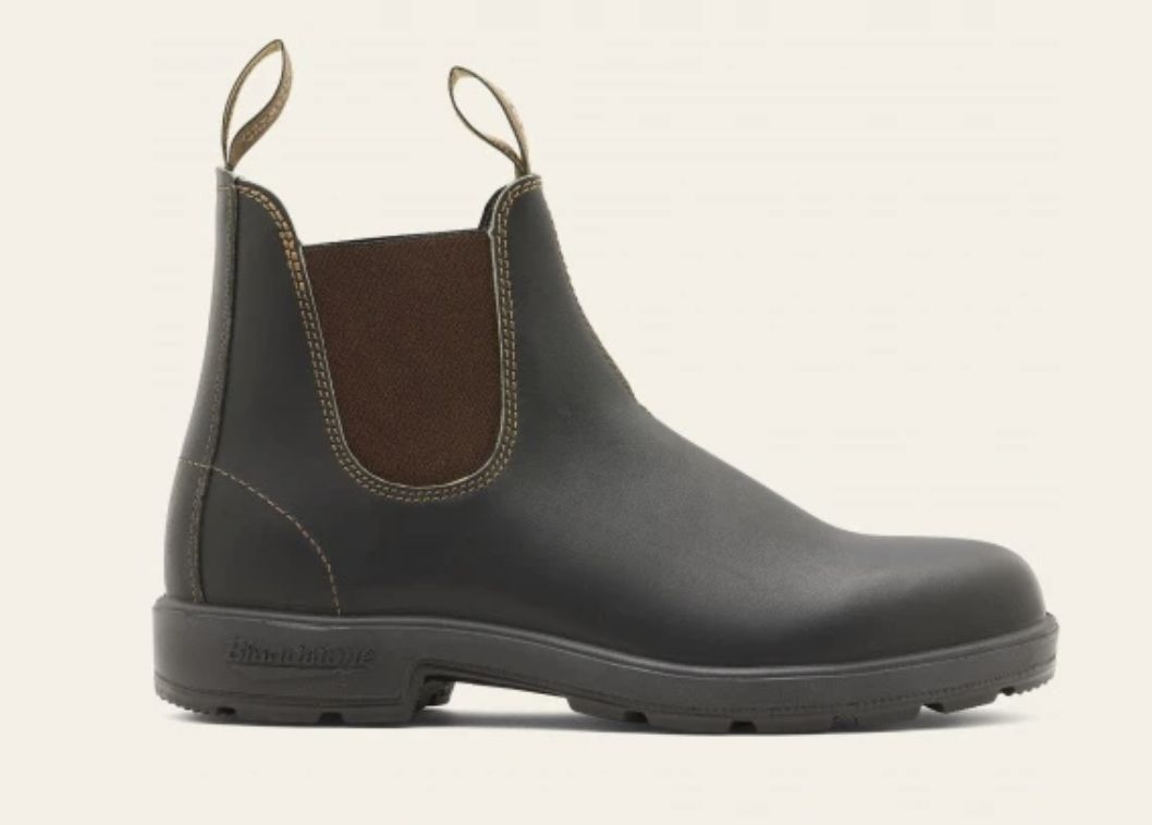 BLUNDSTONE UNISEX #500 ELASTIC SIDED BOOT - STOUT BROWN