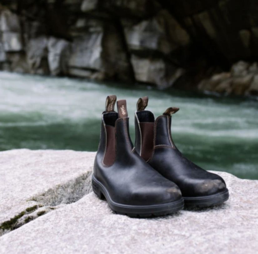 BLUNDSTONE UNISEX #500 ELASTIC SIDED BOOT - STOUT BROWN