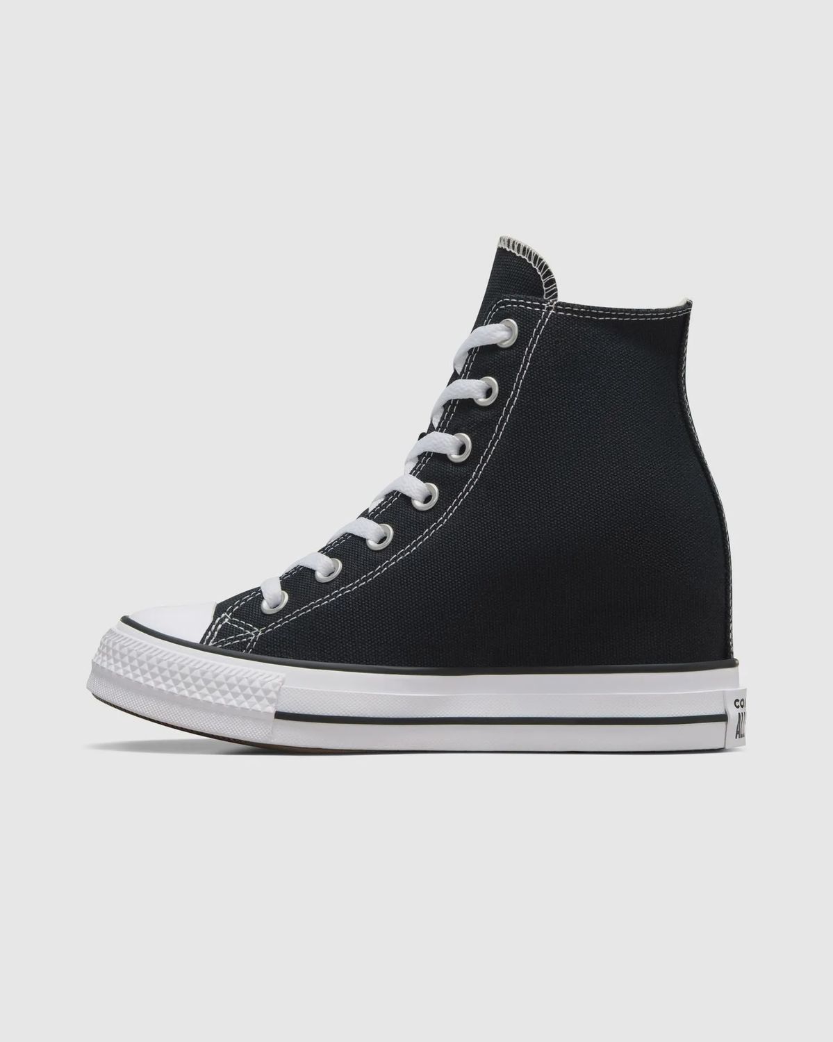 CONVERSE LADIES CT WEDGE HI - BLACK/RED/NAVY