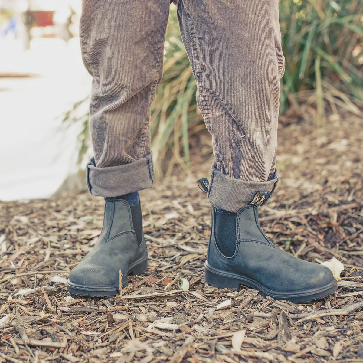 BLUNDSTONE KIDS SERIES ELASTIC SIDED BOOT- RUSTIC BLACK