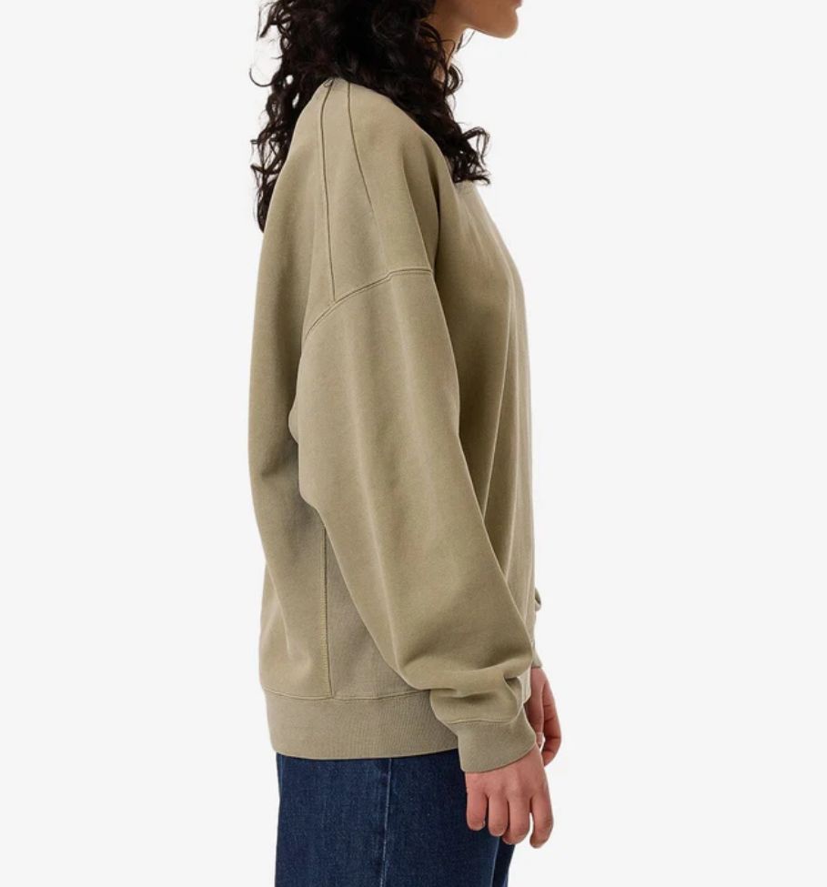 THRILLS LADIES  WORKWEAR COCOON PANEL CREW - EUCALYPTUS