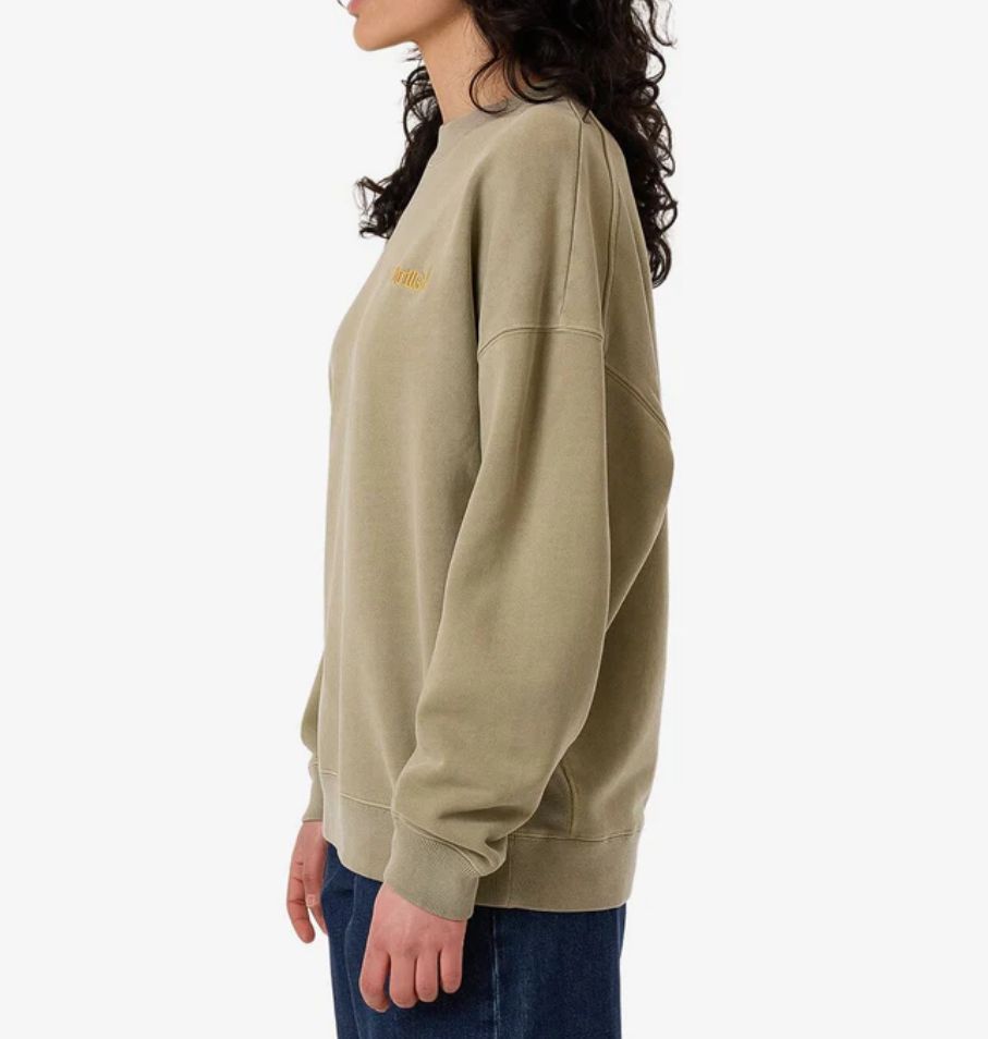 THRILLS LADIES  WORKWEAR COCOON PANEL CREW - EUCALYPTUS