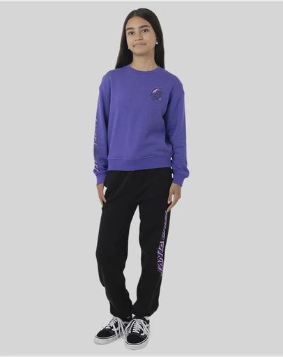 SANTA CRUZ GIRLS SEEING MOON DOT CHEST SWEATER - IRIS