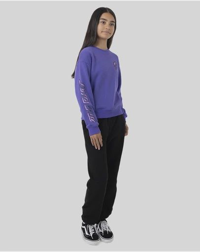 SANTA CRUZ GIRLS SEEING MOON DOT CHEST SWEATER - IRIS