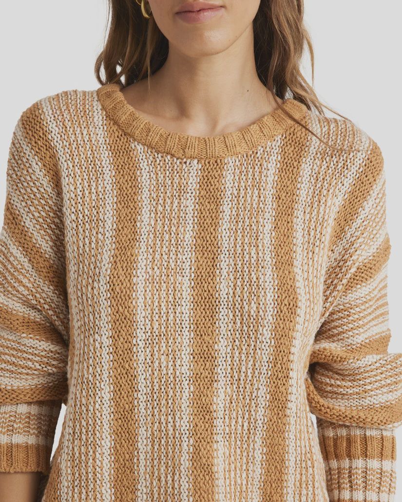 BILLABONG LADIES EASY AS KNIT SWEATER - MULTI