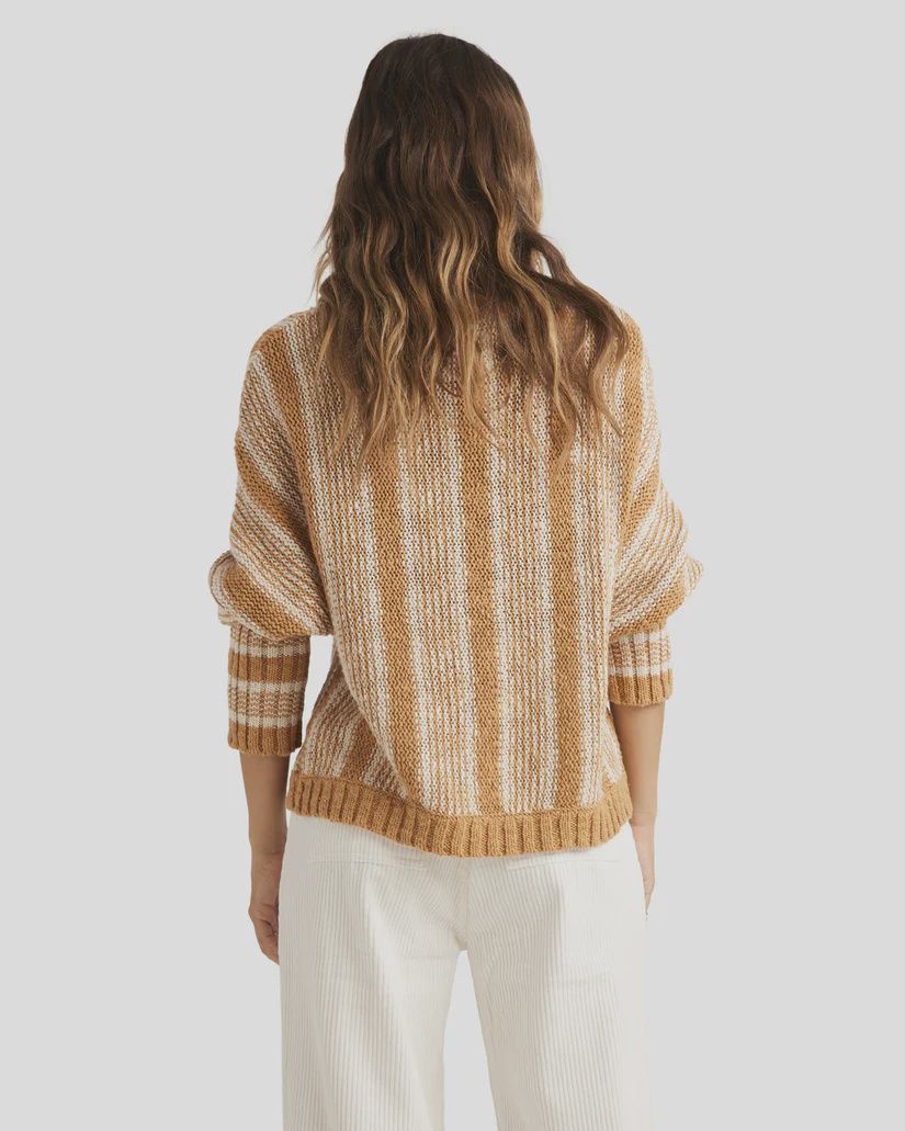 BILLABONG LADIES EASY AS KNIT SWEATER - MULTI