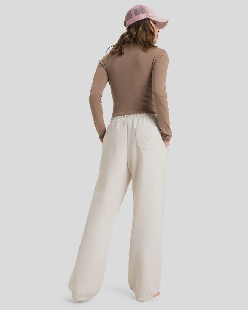 ROXY LADIES IN MORNING SUNRISE TRACKPANT - OATMEAL HEATHER
