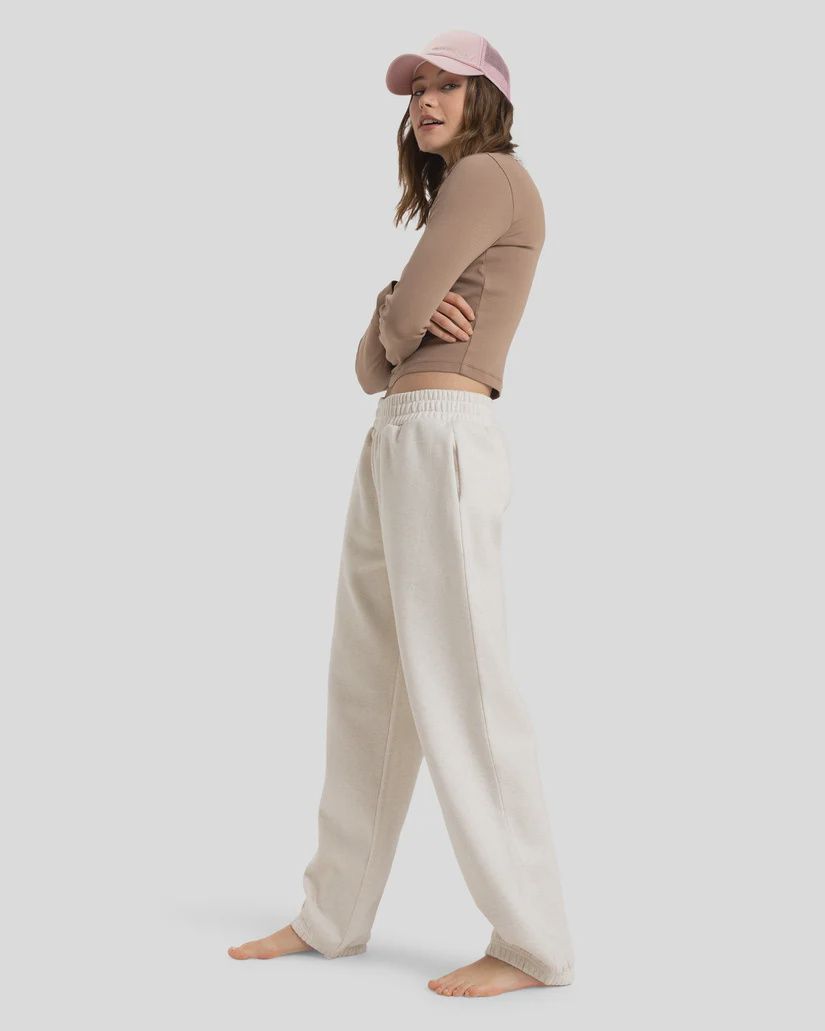 ROXY LADIES IN MORNING SUNRISE TRACKPANT - OATMEAL HEATHER