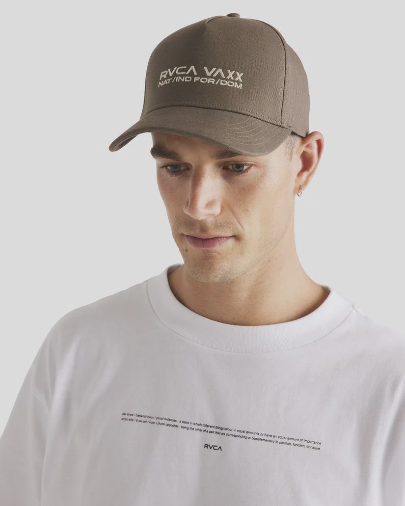 RVCA MENS UNITED PINCHED SNAPBACK - CHOCOLATE