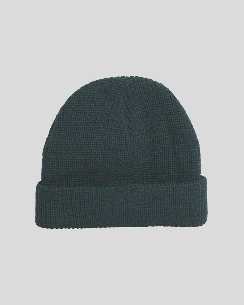 RVCA MENS HERITAGE BEANIE - HUNTER GREEN