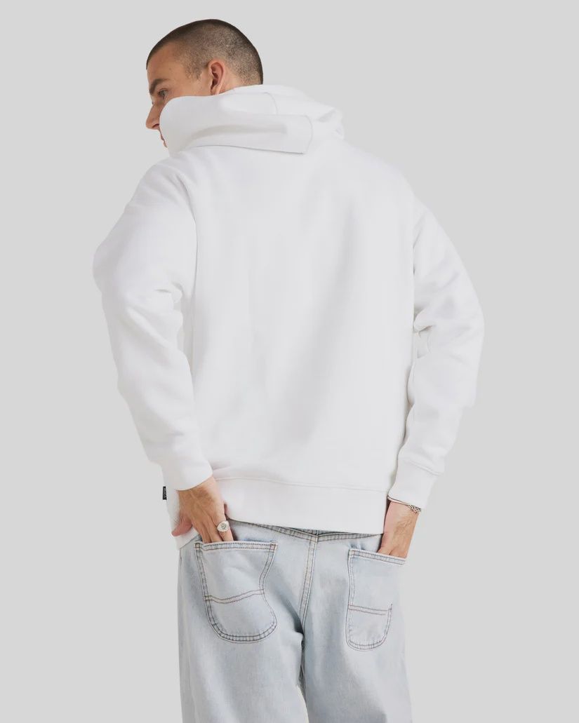 RVCA MENS IN THE RING HOODIE - WHITE