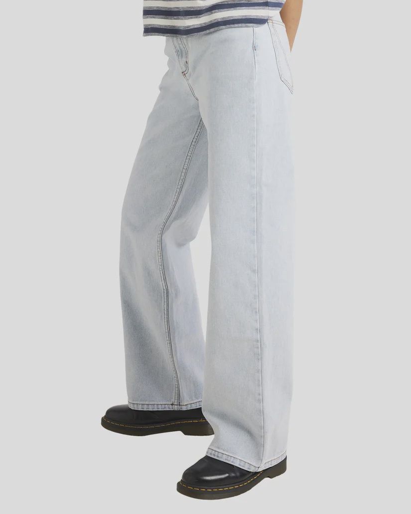 RVCA LADIES ENCORE DENIM PANT - ASH BLUE