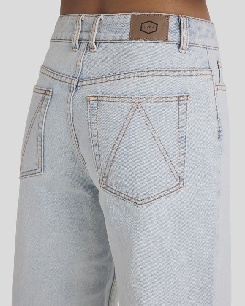 RVCA LADIES ENCORE DENIM PANT - ASH BLUE