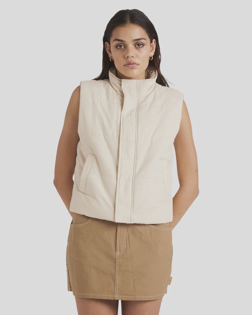 RVCA LADIES EEZEH PUFFER- SALT