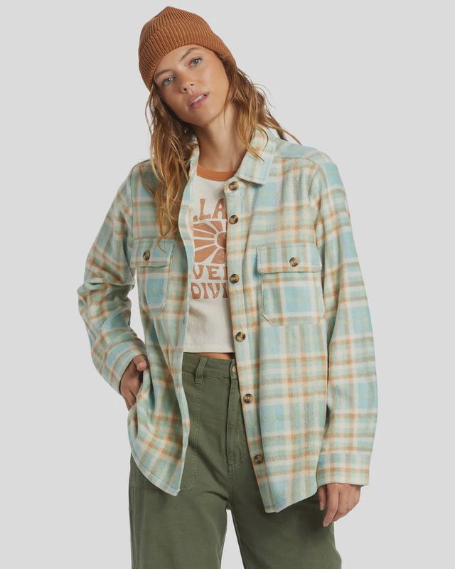 BILLABONG WOMENS FORGE FLEECE - BLUE HAZE