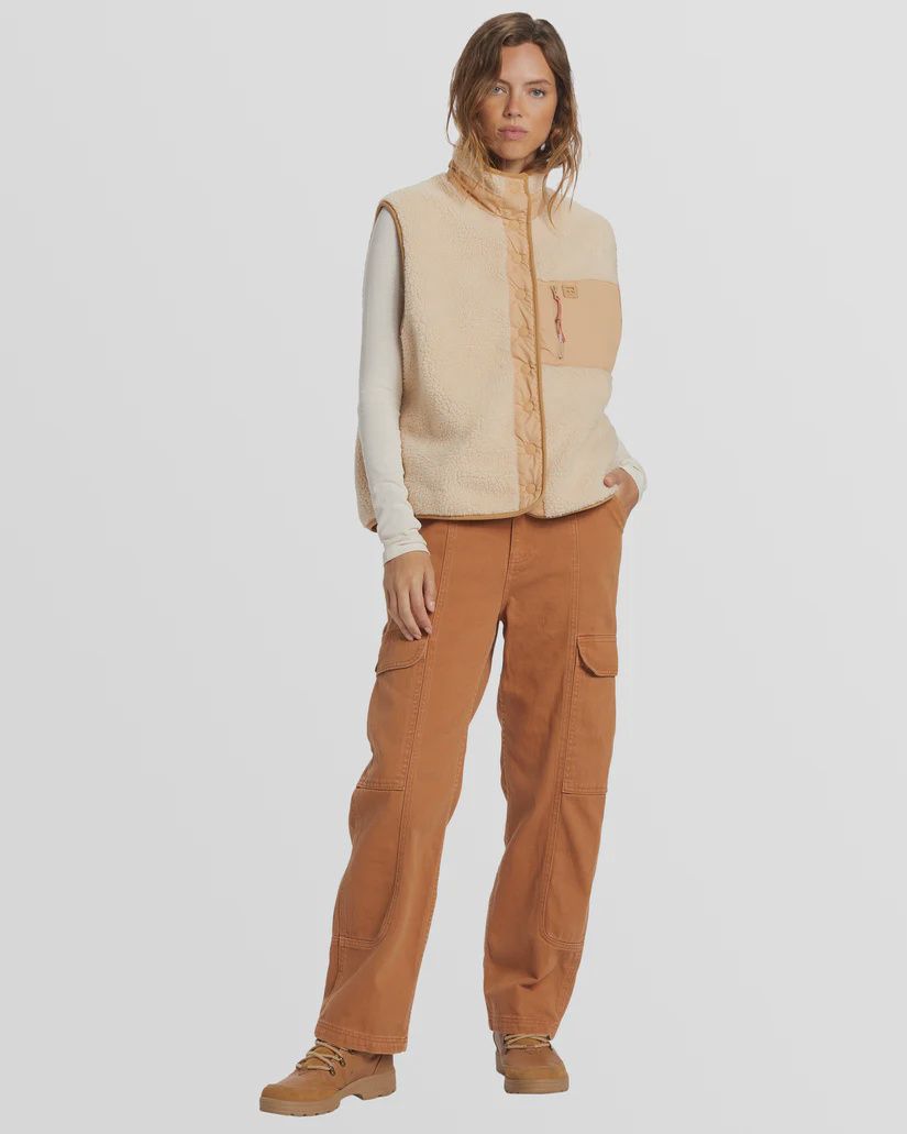 BILLABONG LADIES HIKE UP VEST- OAT