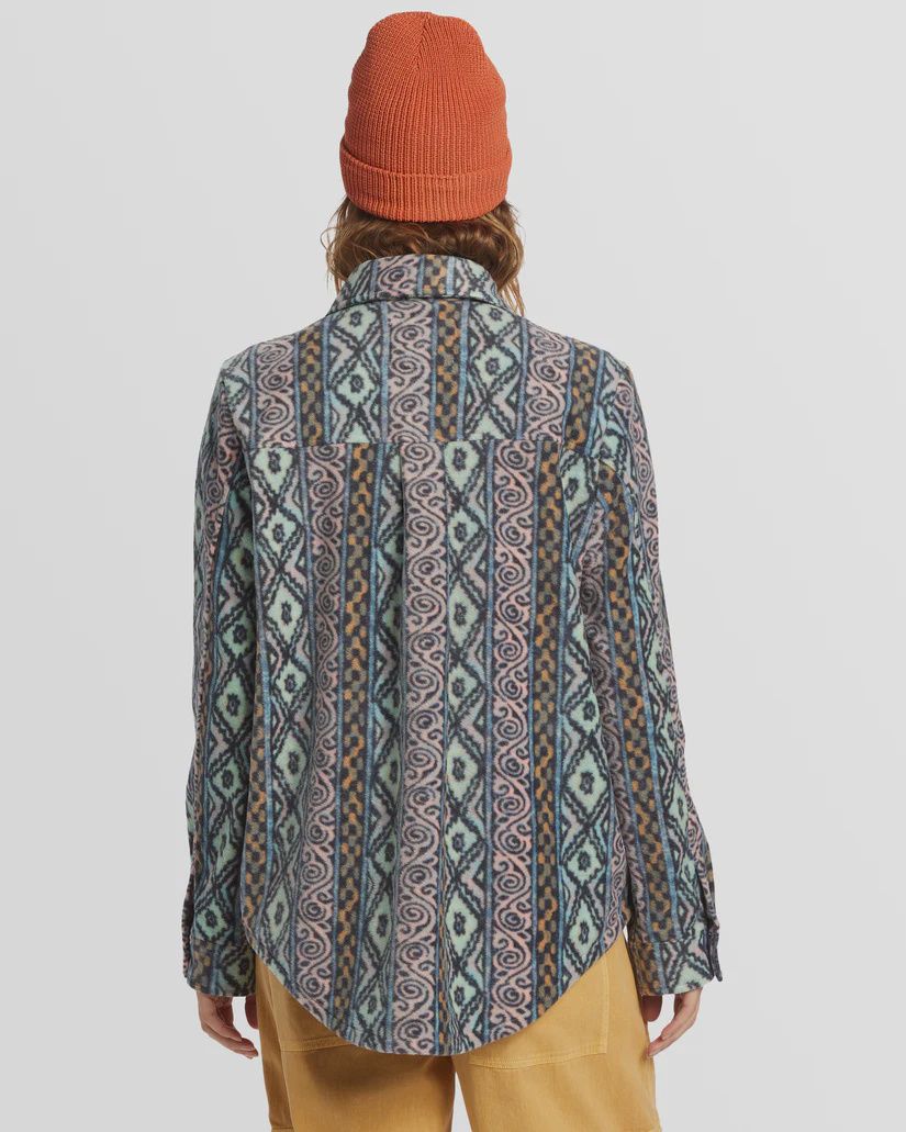 BILLABONG WOMENS FORGE FLEECE - DUSTY PEACH