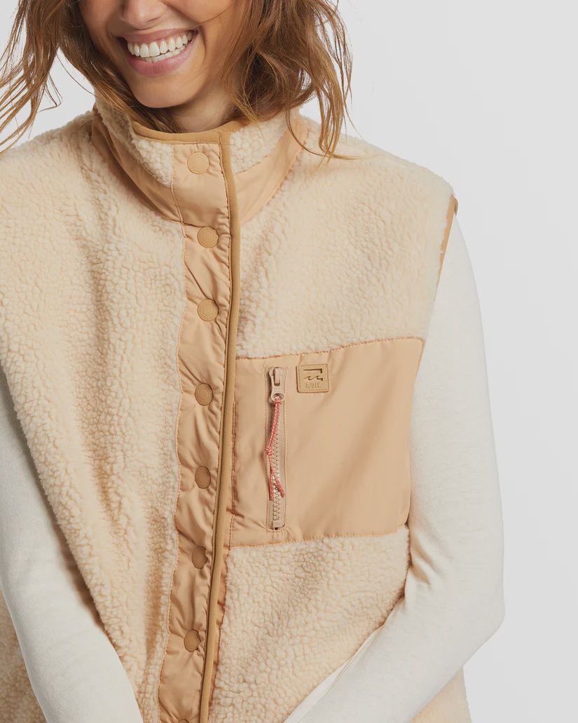 BILLABONG LADIES HIKE UP VEST- OAT