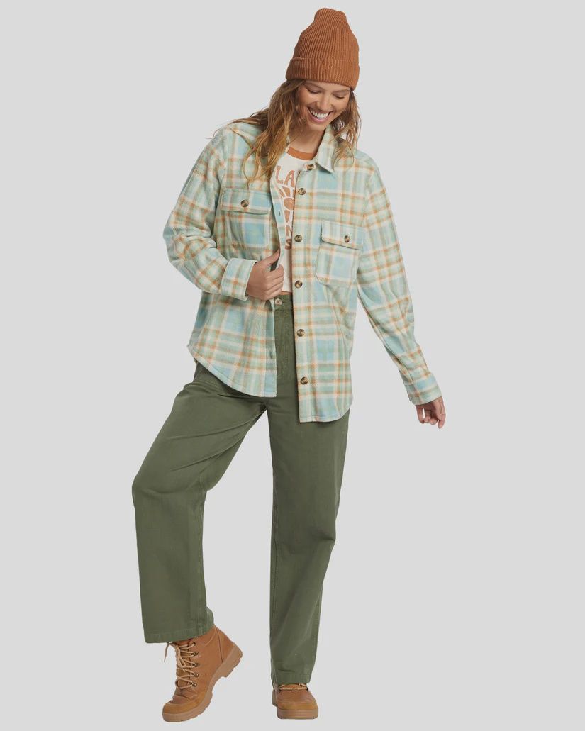 BILLABONG WOMENS FORGE FLEECE - BLUE HAZE